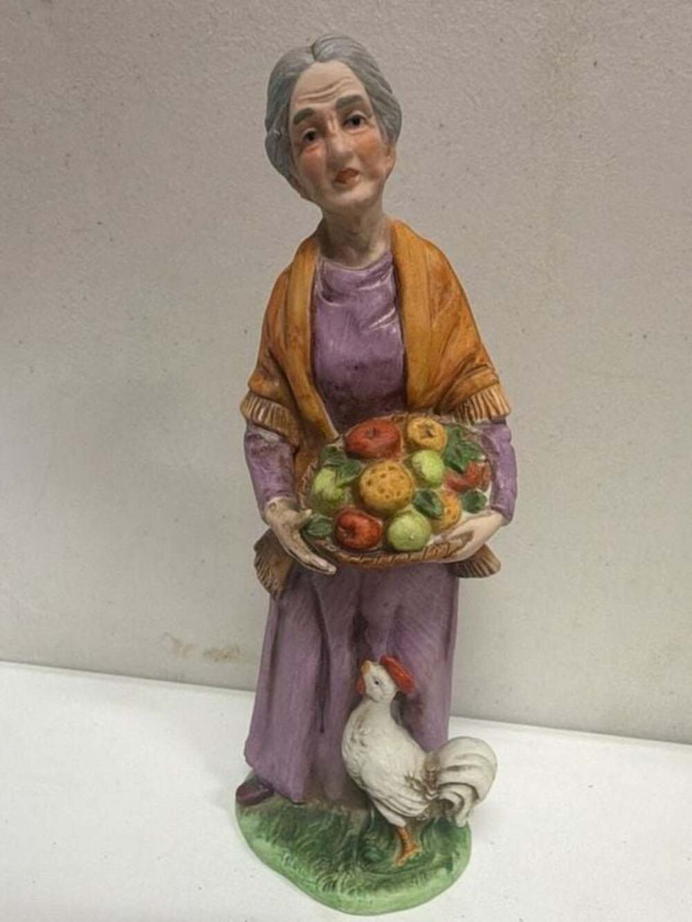 Vintage Ardco Bisque Elderly Farming figurine